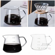 소망상점 내열유리 커피서버(600ml) 커피계량용컵, 1개
