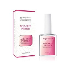 AOBOO 무산성 프라이머 네일 프렙 베이스 코트 18ml 빠르게 건조되는 프라이머 안티 리프팅 강화 접착 접착 비산성 아크릴 네일 프레스 온 팁 파워 및 UV 젤, AOBOO 무산성 프라이머 네일 프렙 베이스 코트, 1