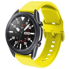 DEALELE 삼성 갤럭시 워치 3 45mm / 갤럭시 46mm 22mm 소프트 프린트 실리콘 밴드 화웨이 워치 GT5 / GT5 프로 / 4/4 프로 / 3/3 프로 /, 옐로우