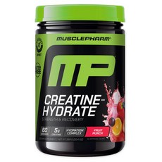 MUSCLEPHARM 肌酸水合物 力量與恢復 水果潘趣, 1個, 568g