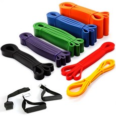 근력운동 파워밴드 라텍스 풀업밴드 레지스턴스 저항 밴드, 1개, 3단계 블랙