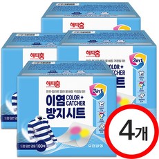 해피홈 이염방지 시트, 100개입, 4개