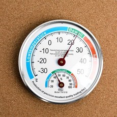 원형 아날로그 온습도계 온도계 겸용 습도계 ori8+4oyh, 1개, 1개