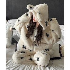 유아스 키즈 아동 주니어 큐티 리본 수면 상하복