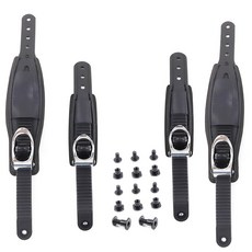 신발끈을 고정하기 위한 래칫 혀 사다리가 있는 여러 경우에 맞는 조절 가능한 스키 스트랩 바인딩 부착물, 2 sets, 1개