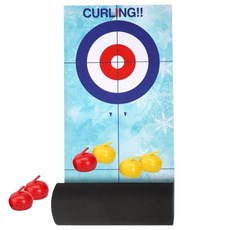 컬링스톤 조준 맞추기 벌칙 보드게임 규칙만들기 아동보드게임 홈캠핑 온가족 EQ발달, 1개, 혼합색상