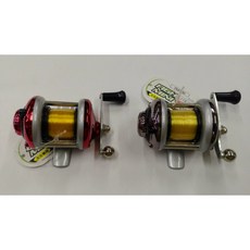 HAMADA浜田 FIGHTER MINI 筏釣捲線器 FM-100 左右手兼用, 紅色, 1個