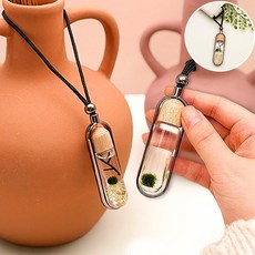 미니 마리모 키우기 세트 유리병걸이 관리가쉬운 마리모세트 키트 DIY 수경화분, 마리모 유리병 걸이 만들기(P0000LKW)