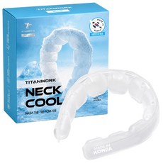 타이탄워크 쿨업 넥쿨러 아이스 어린이인증 PCM 스포츠 넥밴드, 1개, 화이트