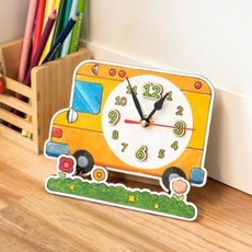 교육용 시계만들기 무브먼트 운송수단모양, 배 UDPWD0474, 1개