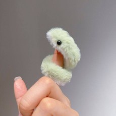 미니 뱀 봉제인형 귀여운 동물 인형 인테리어 쿠션 장난감, 귀여운 엄지손가락 작은 청뱀 1개