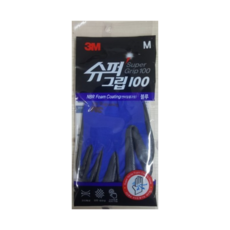 3M 장갑 슈퍼그립 100 여름용 시원한 얇은 장갑 L, ALL BLUE, 10개