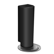 일상채움 무타공 무소음 실내 사무실 방문 자석 도어 스토퍼, 블랙, 1개