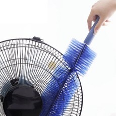 1+1 라이프핵 선풍기 틈새 청소 먼지 제거 브러쉬 솔, 1세트, 블루+블루