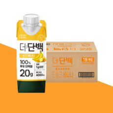 빙그레 더단백 단백질 프로틴 음료 바나나맛 250ml 18팩 고단백 드링크