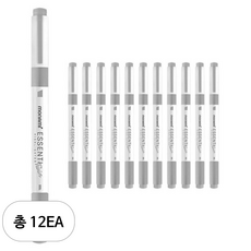 모나미 에센티 트윈 형광펜, 쿨그레이, 12개