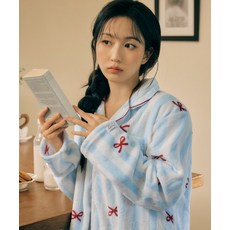 설날 감동 선물 특가전 DOSSY 플러피 보니 긴팔 커플 수면 잠옷 세트 290966, 에크루 290966