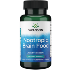 Swanson 斯旺森 Nootropic Brain Food Neumentix綠薄荷素素食膠囊, 1罐, 60顆