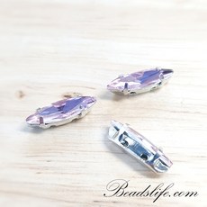 비즈라이프 3*11mm 뽀트 캡보석 30개, 1봉, 핑크