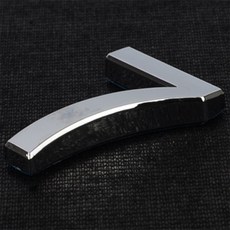 방구석만물상 입체형 은색 숫자 소 입체글자스티커, 3