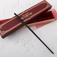 마법 지팡이 볼드모트 완드 마술봉 위자딩 소품 딱총나무, 선물 상자 없는 메탈 코어 막대, 1개, 제니