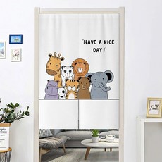 노렌 가림막 도어커튼 고양이 도어바란스 귀여운 심플디자인
