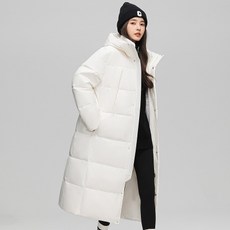 羽絨外套 男女款 中長版 情侶款 連帽 保暖大衣 工裝外套