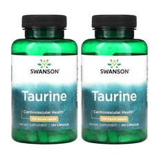스완슨 타우린 500mg 100캡슐 2병 Taurine