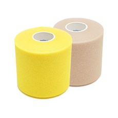 티에스 언더랩 7cm x 24m 1롤 무릎테이핑 발목테이핑 손가락테이핑, 옐로우