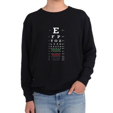 맨투맨 알파벳 시력검사표 안과 시력검사 안경점그림 다양한 사이즈+그래Shop, 맨투맨화이트-L