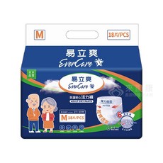 易立爽 EverCare 防袪安心活力褲, 8個, 18片