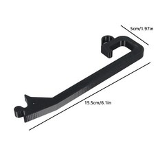 캐노피 웨이브 에지 야외 캠핑 텐트 라이트 걸이용 걸이 고리 장식 도구, 1개, 1. 검정색