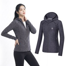 콜핑 여성 봄 하이쿨 FIT 스판 등산 트레이닝 후드집업 자켓 KSC064SJ2W