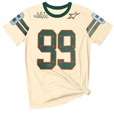 여성 남성용 Y2K 저지 번호 99 스트리트웨어 티셔츠 (US 알파 미디엄 레귤러 레귤러 컬러 C), 색상 A