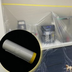 꿀이맘 페인트 도색작업 비닐 테이프 240cm x 14m 페인트보양비닐, 1