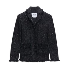 MSGM 싱글 브레스티드 부클레 블레이저