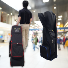 부드럽고 조용한 골프 항공백 이동편한 우레탄 바퀴달린 트래블가드 하드쉘 구조 커버백, 상세페이지 참조