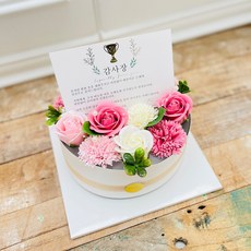 LOVELY FARM 香皂花感謝狀驚喜花盒 康乃馨混搭, 櫻花, 1個