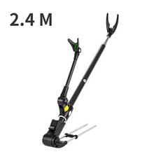 낚시 액세서리 두꺼운 텔레스코픽 낚싯대 브래킷 이중 목적 홀더 1.7M2.1M2.4M 새로운 스테인레스 스틸, Black-2.4M, 1개