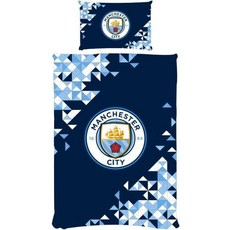 프리미어 리그 맨체스터 시티 이불 배게 커버 세트 - 싱글 더블 Manchester City FC Official