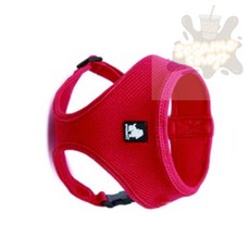 참깨샵 메쉬 산책용 하네스 레드 고양이하네스, XL(+500원)