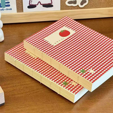 [지앤지] 메모장 연습장 무지노트 토마토노트 노트북 다이어리 꾸미기 수첩 미니 공책 학용품, 1개, HK.토마토 노트