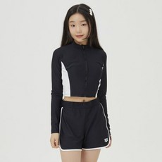 아레나 키즈 남녀공용 수영복/래시가드 아레나 키즈 인스파이어 아동 A4BG1GS81BLK