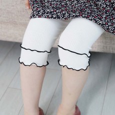 어린이 여아 썸머 레깅스 예쁜 셔링 디자인 쫄바지 kjt+816VD