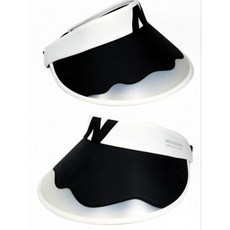 Golf Sweety 異材質拼接時尚空頂帽 透氣舒適 運動遮陽 可調節鬆緊, 黑色, 1個