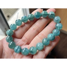 天然染色色膠透感斯里蘭卡藍晶石手串，色彩豐富層次，簡約優雅設計，提升個人品味, 1號 10.5-10.7咪, 1個