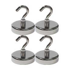 케이디 초강력 대형 네오디움 고리자석, 48mm, 4개