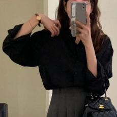 [#자체제작]여성 데일리 에센셜 심플 블라우스