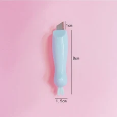 Mohamm-귀여운 미니 작은 주머니 크기 공예 포장 상자 종이 봉투 커터 유틸리티 나이프 편지 오프너 학생, 한개옵션2, 01 CHINA, 04 E