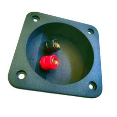 스피커 정션 박스 플라스틱 전자 프로젝트 용기 케이스 두 위치 바인딩 포스트 스피커 패널 바나나 소켓